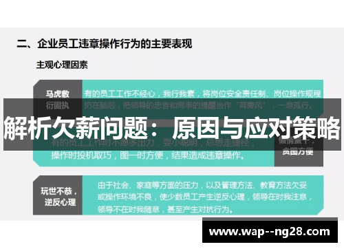 解析欠薪问题:原因与应对策略 解析欠薪问题:原因与应对策略