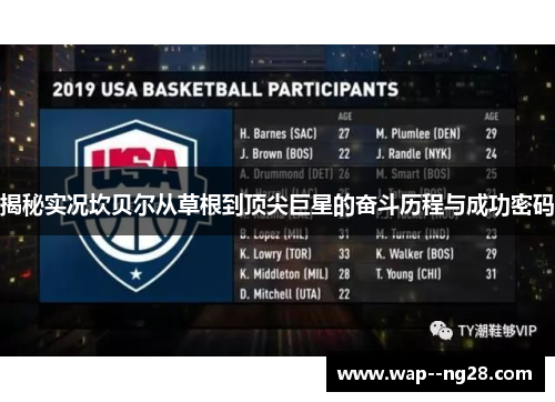 揭秘实况坎贝尔从草根到顶尖巨星的奋斗历程与成功密码 揭秘实况坎贝尔从草根到顶尖巨星的奋斗历程与成功密码