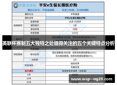 英联杯赛制五大独特之处值得关注的五个关键特点分析